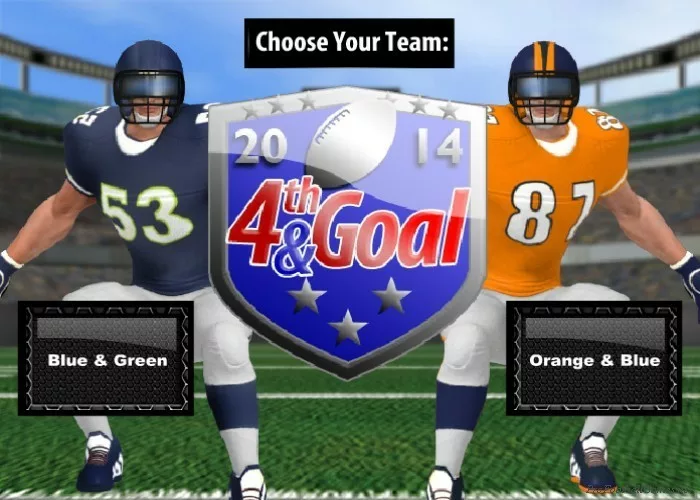 4th and Goal 2019 Alt Text: Dive into football action! Strategize plays, tackle opponents, and aim for victory in this thrilling sports gaming experience.