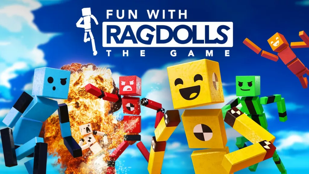 Ragdoll characters in a physics-based game, featuring floppy movements and hilarious challenges. Enjoy the wacky fun now!